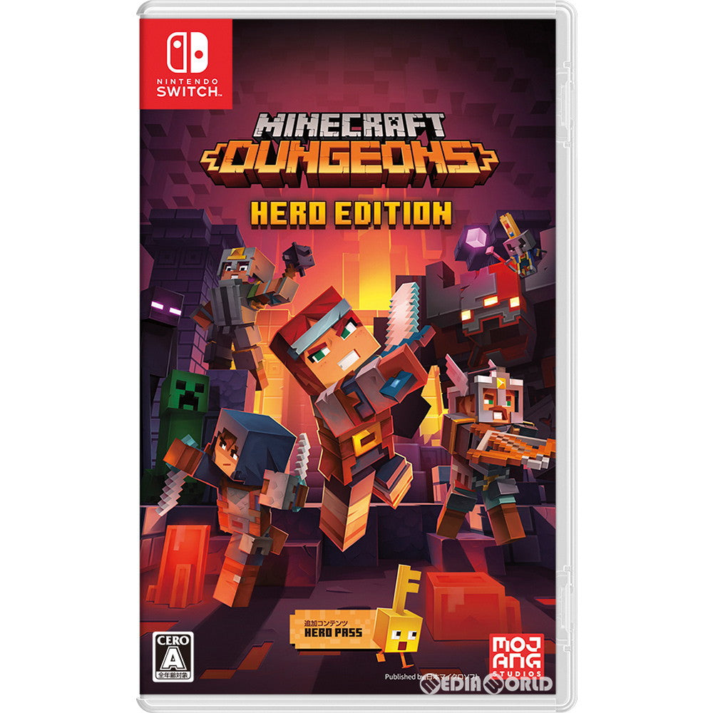 【中古即納】[Switch]Minecraft Dungeons Hero Edition(マインクラフト ダンジョンズ ヒーローエディション) 日本マイクロソフト (20200908)
