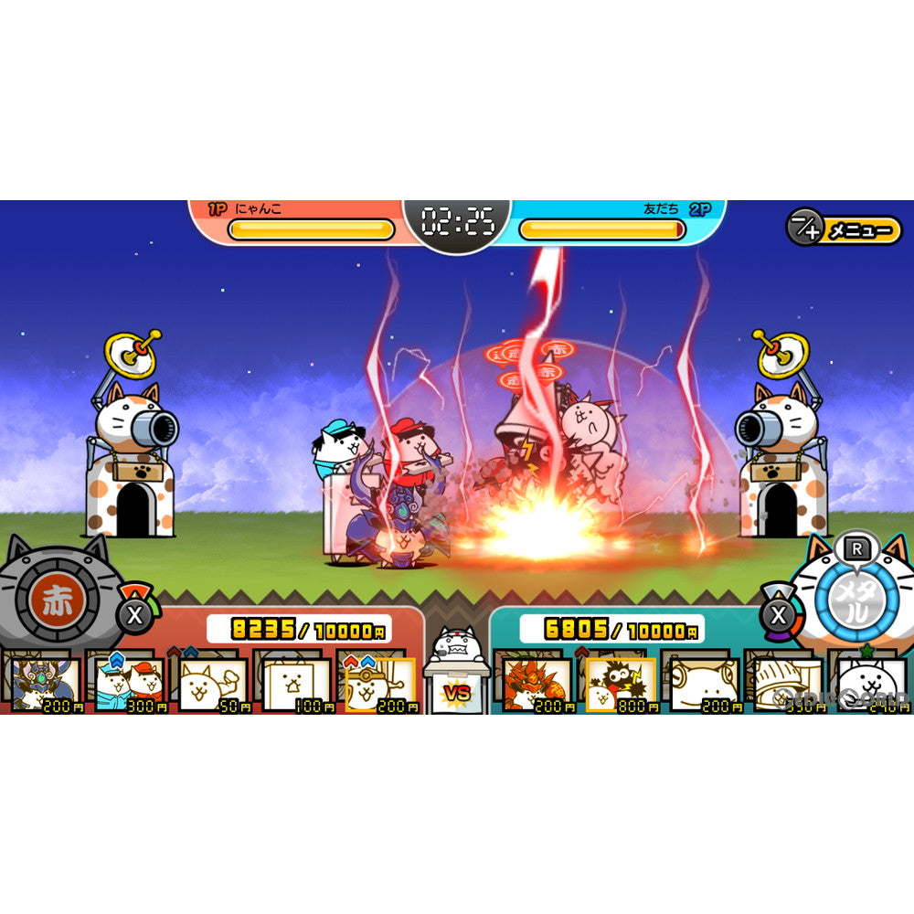 【中古即納】[お得品][表紙説明書なし][Switch]ふたりで！にゃんこ大戦争 ポノス (20201203)