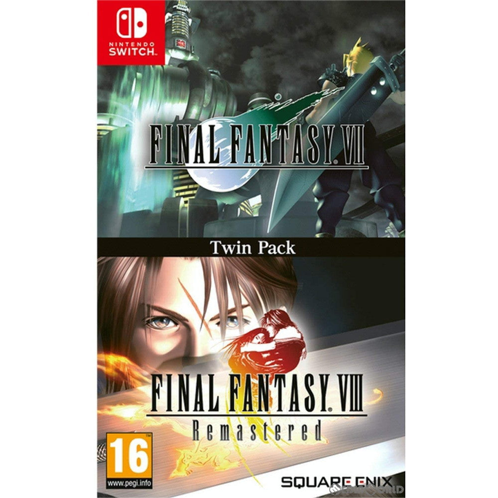 【中古即納】[Switch]FINAL FANTASY VII & FINAL FANTASY VIII Remastered Twin Pack(ファイナルファンタジー7&ファイナルファンタジー8 リマスター ツインパック) EU版(TSA-HAC-AVY3B-UKV) スクウェア・エニックス (20191129)