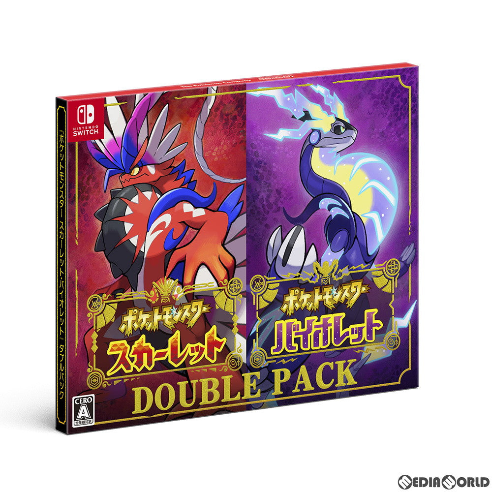 【中古即納】[お得品][表紙説明書なし][Switch]『ポケットモンスター スカーレット・バイオレット』ダブルパック (ポケモンSV / 朱紫) 任天堂 (20221118)