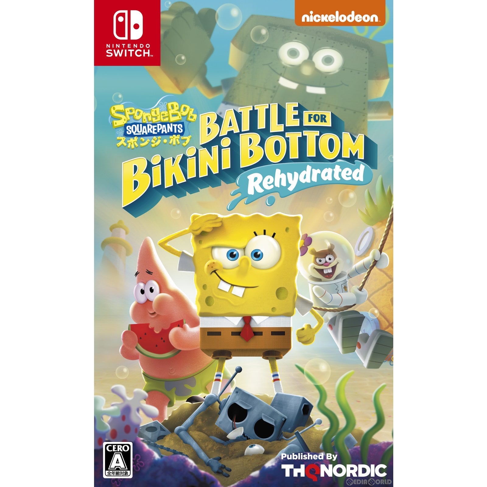 【中古即納】[Switch]スポンジ・ボブ: Battle for Bikini Bottom - Rehydrated(バトル フォー ビキニボトム - リハイドレイテッド) THQ Nordic (20221215)