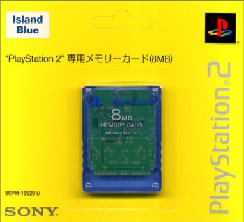 【中古即納】[ACC][PS2] PlayStation2専用メモリーカード(8MB) アイランド・ブルー SCE(SCPH-10020LI) (20020718)