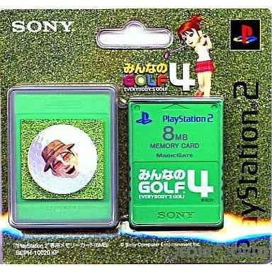 【中古即納】[ACC][PS2]PlayStation2専用 メモリーカード(8MB) プレミアムシリーズ みんなのGOLF4 SCE(SCPH-10020KP)(20031127)