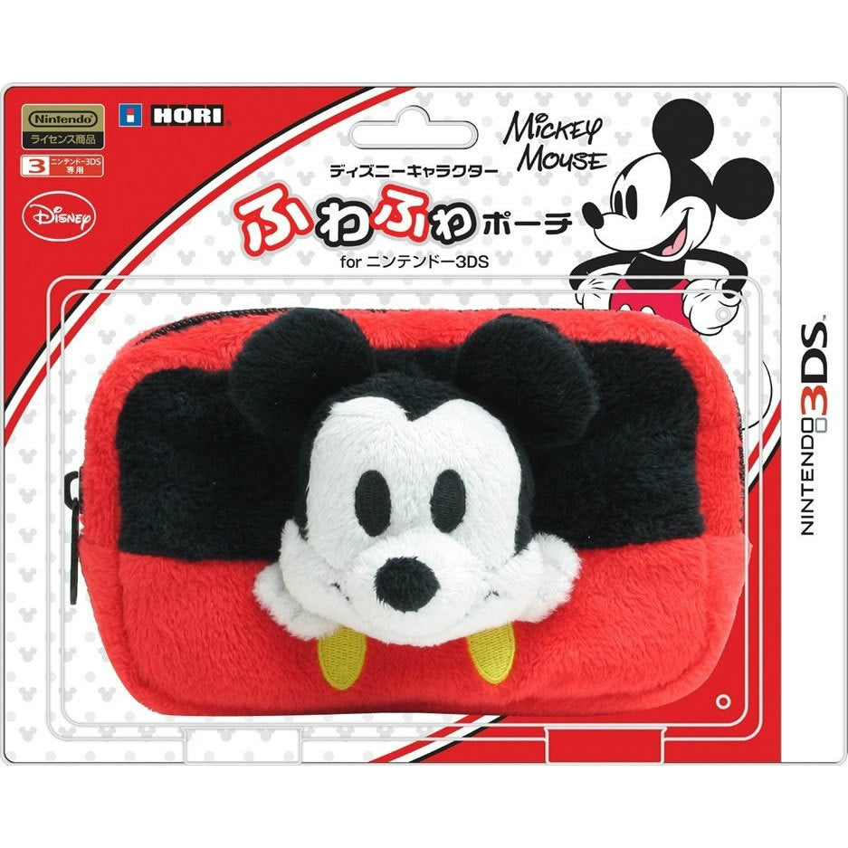 【新品即納】[ACC] ディズニーふわふわポーチ for ニンテンドー3DS ミッキー ホリ(3DS-089) (20120531)