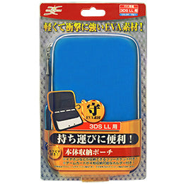 【新品即納】[ACC] 3DSLL用本体収納ポーチ ブルー クロスドリーム(CD‐3DLHSP‐BL) (20130501)