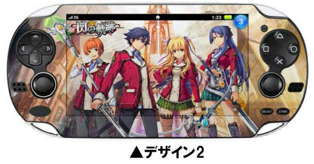 【新品即納】[ACC] PSVita用「英雄伝説 閃の軌跡」スクリーン(タッチスクリーン) 保護シート for PSVita デザイン2 デザエッグ