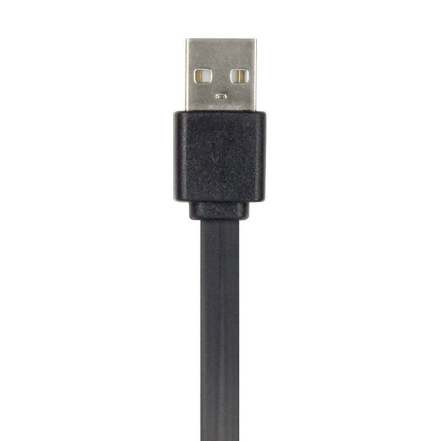 【新品即納】[ACC] 3DSLL・3DS用CYBER・USB充電フラットケーブル1.2m (3DS用) ブラック サイバーガジェット(CY-3DSUSFC-BK) (20131213)