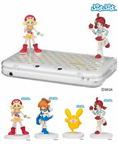 【新品即納】[ACC] 3DSLL用ぷよぷよフィギュア付き3DSLLカバーセット セガ(HCV-1601) (20140206)