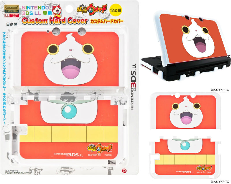 【新品即納】[ACC] 妖怪ウォッチ NINTENDO 3DS LL専用 カスタムハードカバー ジバニャンVer. プレックス(YW-01B) (20140530)