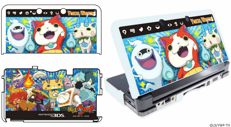 【新品即納】[ACC] 妖怪ウォッチ NINTENDO 3DS専用 カスタムハードカバー 妖怪大集合Ver. プレックス(YW-08A) (20140730)