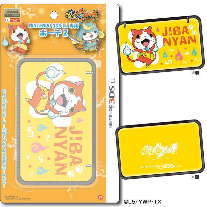 【新品即納】[ACC] 妖怪ウォッチ NINTENDO 3DS LL専用 ポーチ2 ジバニャンVer. プレックス(YW-09A) (20140831)