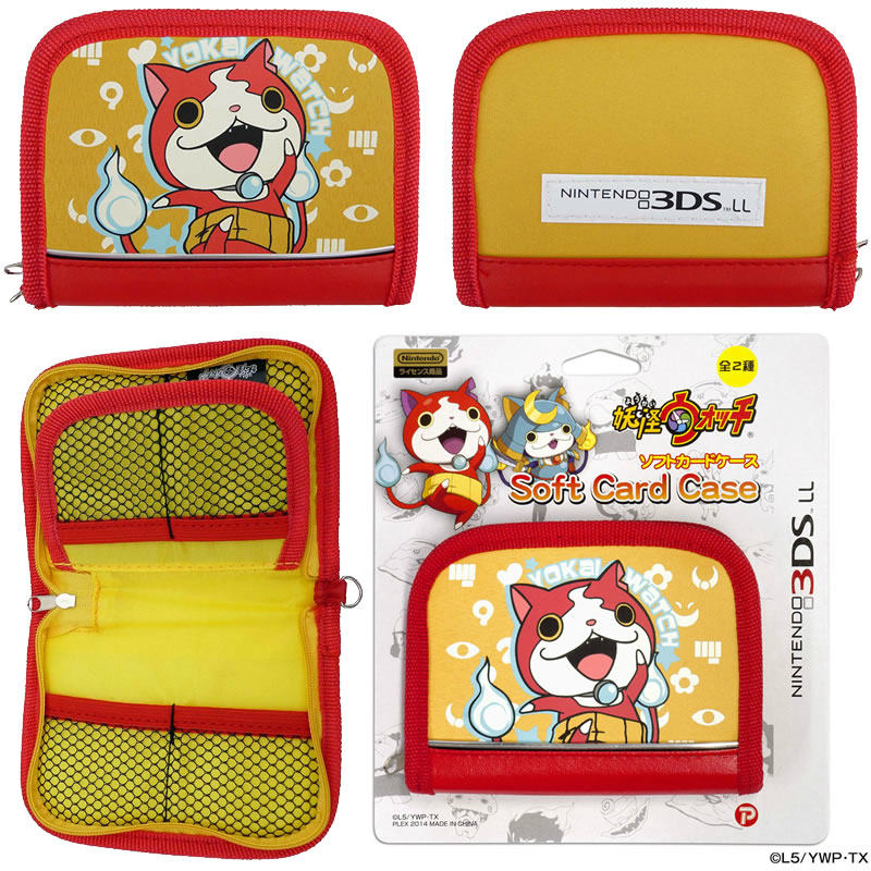 【新品即納】[ACC] 妖怪ウォッチ NINTENDO New3DSLL/3DSLL対応 ソフトカードケース ジバニャンVer. プレックス(YW-06A) (20141009)