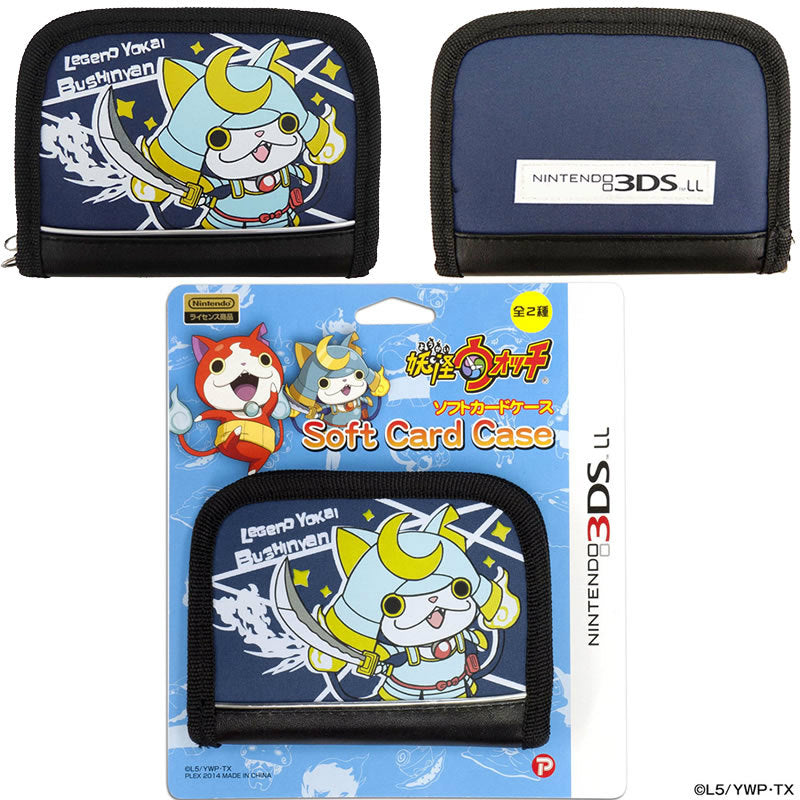 【新品即納】[ACC] 妖怪ウォッチ NINTENDO New3DSLL/3DSLL対応 ソフトカードケース ブシニャンVer. プレックス(YW-06B) (20141009)