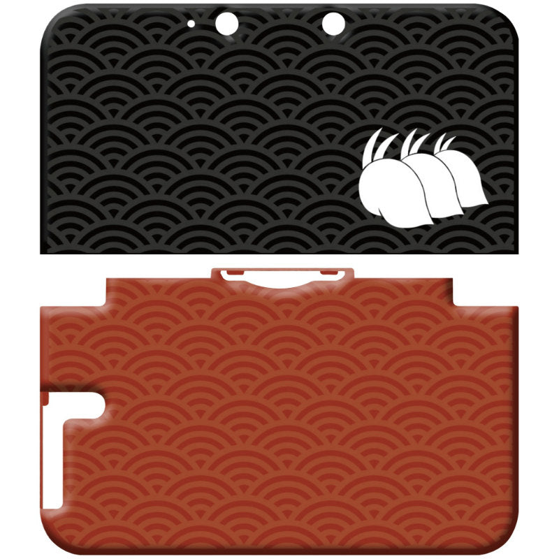 【新品即納】[ACC] CYBER・DESIGN COVER (3DS LL用) 後向き三つ並び兎と青海波 サイバーガジェット(CY-3DLDSC-US) (20140713)