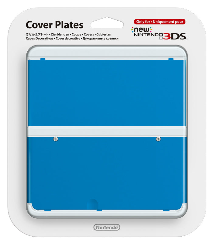 【新品即納】[ACC] Newニンテンドー3DS きせかえプレート No.010(無地 ブルー) 任天堂(KTR-A-CPAM) (20141011)
