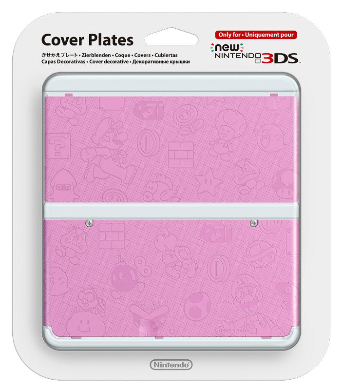 【新品即納】[ACC] Newニンテンドー3DS きせかえプレート No.025(エンボス マリオモノグラム ピンク) 任天堂(KTR-A-CPA4) (20141011)