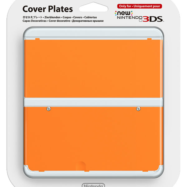 3DS]Newニンテンドー3DS きせかえプレート No.033(無地 オレンジ