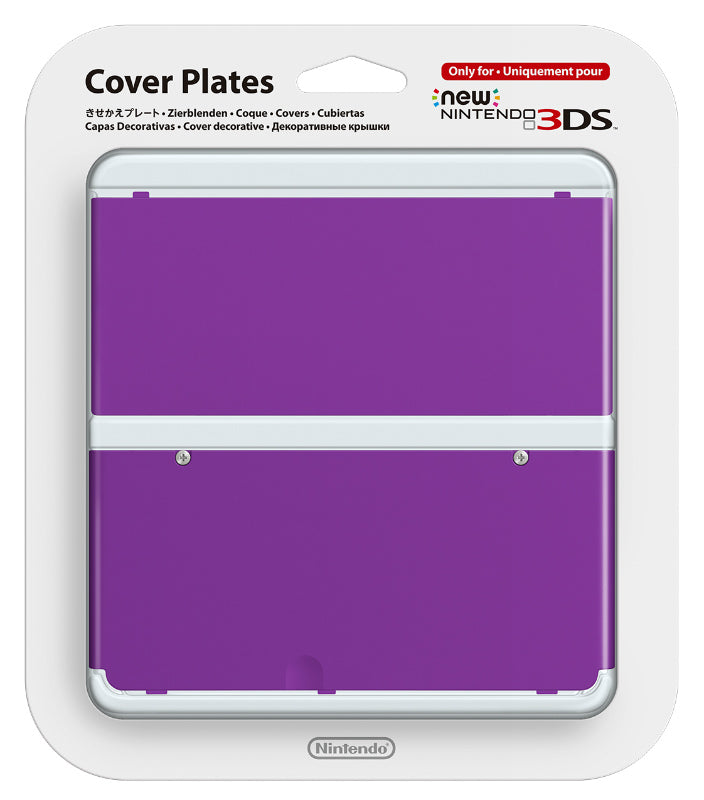 【新品即納】[ACC] Newニンテンドー3DS きせかえプレート No.035(無地 パープル) 任天堂(KTR-A-CPBE) (20141011)