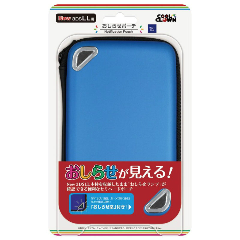 【新品即納】[ACC] NEW 3DSLL用「おしらせポーチ」 ブルー デイテル・ジャパン(DJ-N3LOP-BL) (20141011)