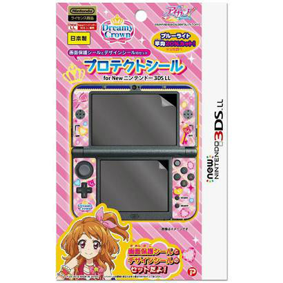 【新品即納】[ACC] アイカツ! Newニンテンドー3DSLL専用 プロテクトシール Dreamy Crown プレックス(AKG02-1) (20150323)