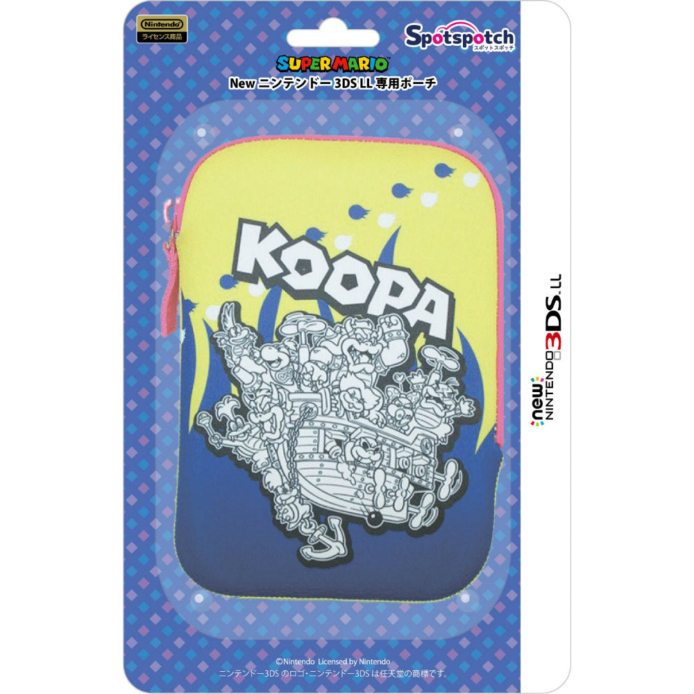 【新品即納】[ACC] Newニンテンドー3DSLL専用ポーチ Spotspotch(スポットスポッチ) 【クッパ】 三英貿易(JES307) (20150226)