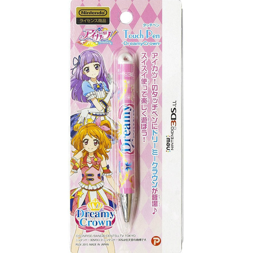 【新品即納】[ACC] アイカツ! Newニンテンドー3DS LL 対応 タッチペン DreamyCrown プレックス(AK-10A) (20150422)