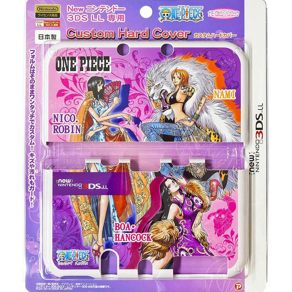 【新品即納】[ACC] ワンピース Newニンテンドー3DS LL 専用 カスタムハードカバー Purple プレックス(OP-133B) (20150422)