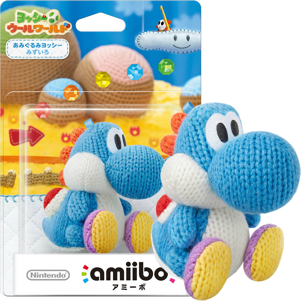 【新品即納】[ACC] amiibo(アミーボ) あみぐるみヨッシー みずいろ(ヨッシー ウールワールドシリーズ) 任天堂(NVL-C-YAAC) (20150716)