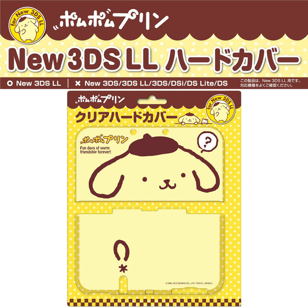 【新品即納】[ACC] サンリオ New3DSLLハードカバー「ポムポムプリン/ポムポムプリン」 河島製作所(GU96063) (20150708)