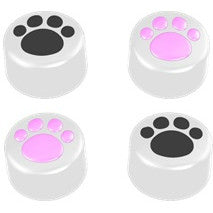 【新品即納】[ACC] CYBER・アナログスティックカバーねこにゃんHIGHタイプ (PS4用) 白 サイバーガジェット(CY-P4ASCNH-WH)