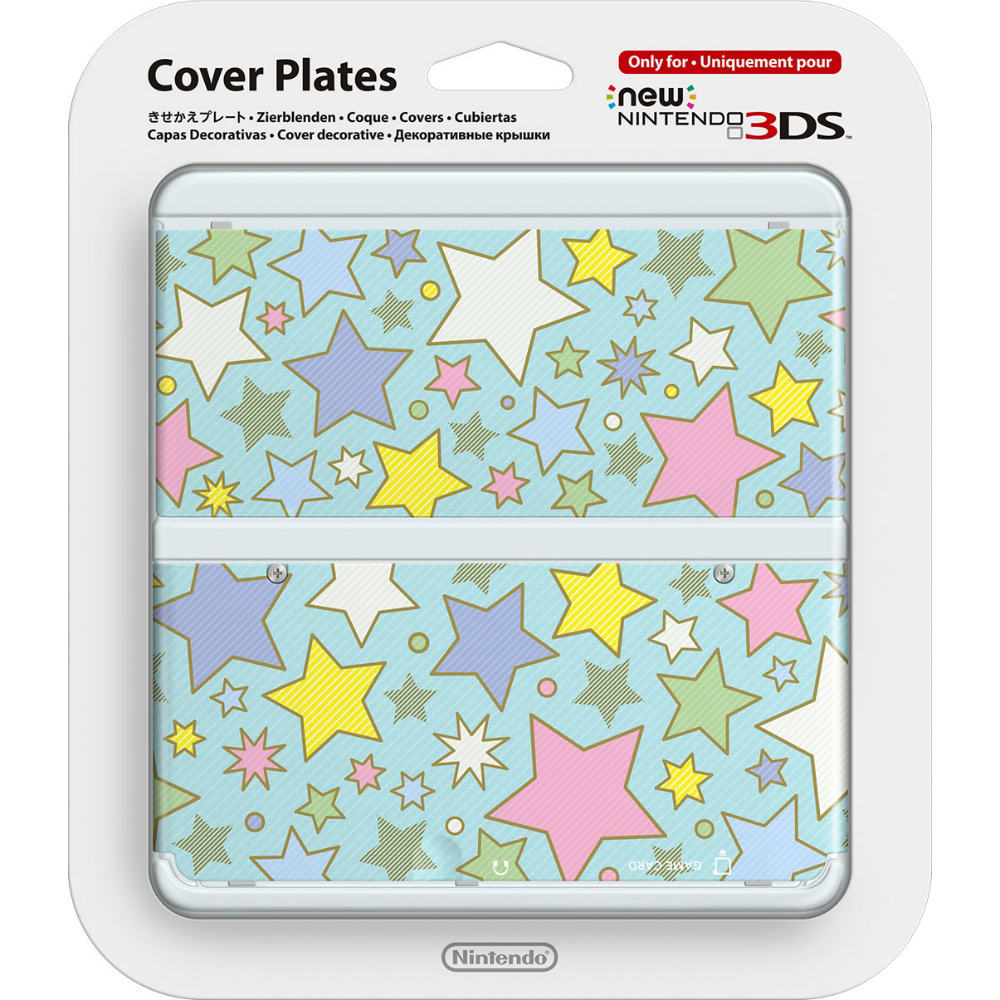 【新品即納】[ACC] Newニンテンドー3DS きせかえプレート No.064(カラフルスター) 任天堂(KTR-A-CPCM) (20150917)