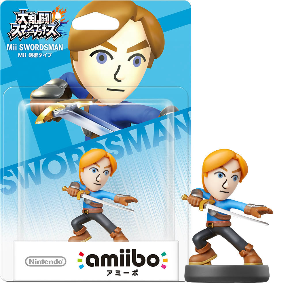 【新品即納】[ACC][WiiU] amiibo(アミーボ) Mii 剣術タイプ(大乱闘スマッシュブラザーズシリーズ) 任天堂(NVL-C-AABL) (20150910)