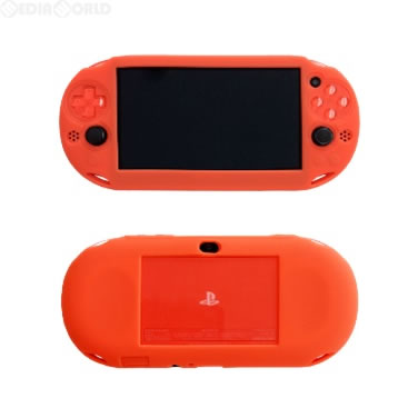 【新品即納】[ACC] PS VITA 2000用 シリコンプロテクトVITA 2nd(オレンジ) アンサー(ANS-PV025OR) (20160818)