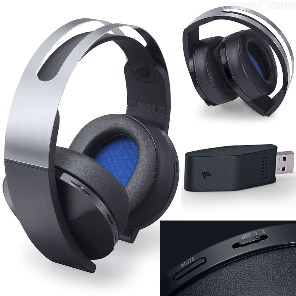 【新品即納】[ACC][PS4] プレミアムワイヤレスサラウンドヘッドセット ソニー(CUHJ-15005) (20170119)