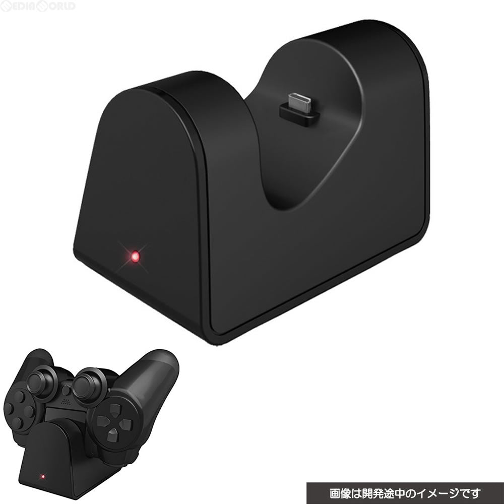 【新品即納】[ACC] CYBER・コンパクト充電スタンド(PS4用) サイバーガジェット(CY-P4CCHS-BK) (20161227)
