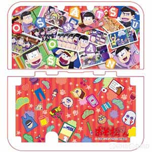 【新品即納】[ACC][3DS]おそ松さん プロテクトケース(New 3DS LL用) レッド サイバーガジェット(OSG05-2)(発売中止)