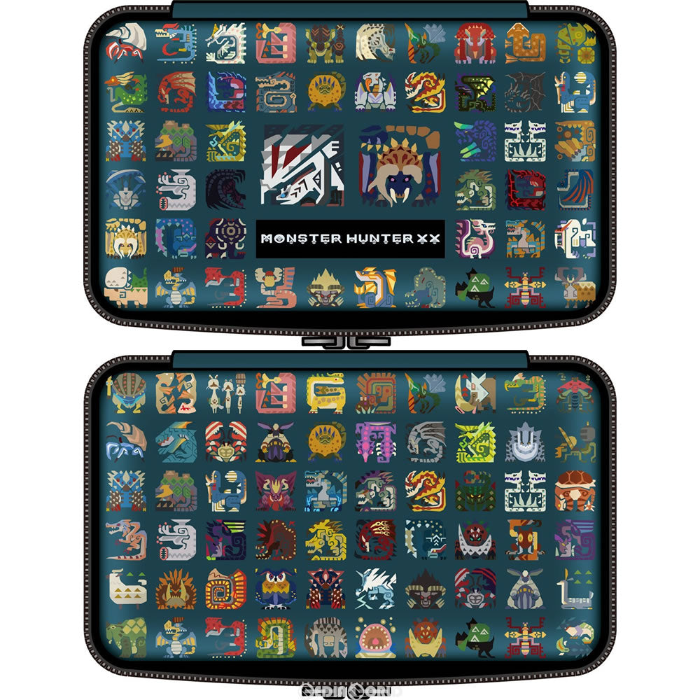 【新品即納】[ACC][3DS] モンスターハンターダブルクロス ポーチ for Newニンテンドー3DS LL モンスターアイコン(CSZ-3114MH2000) (20170318)