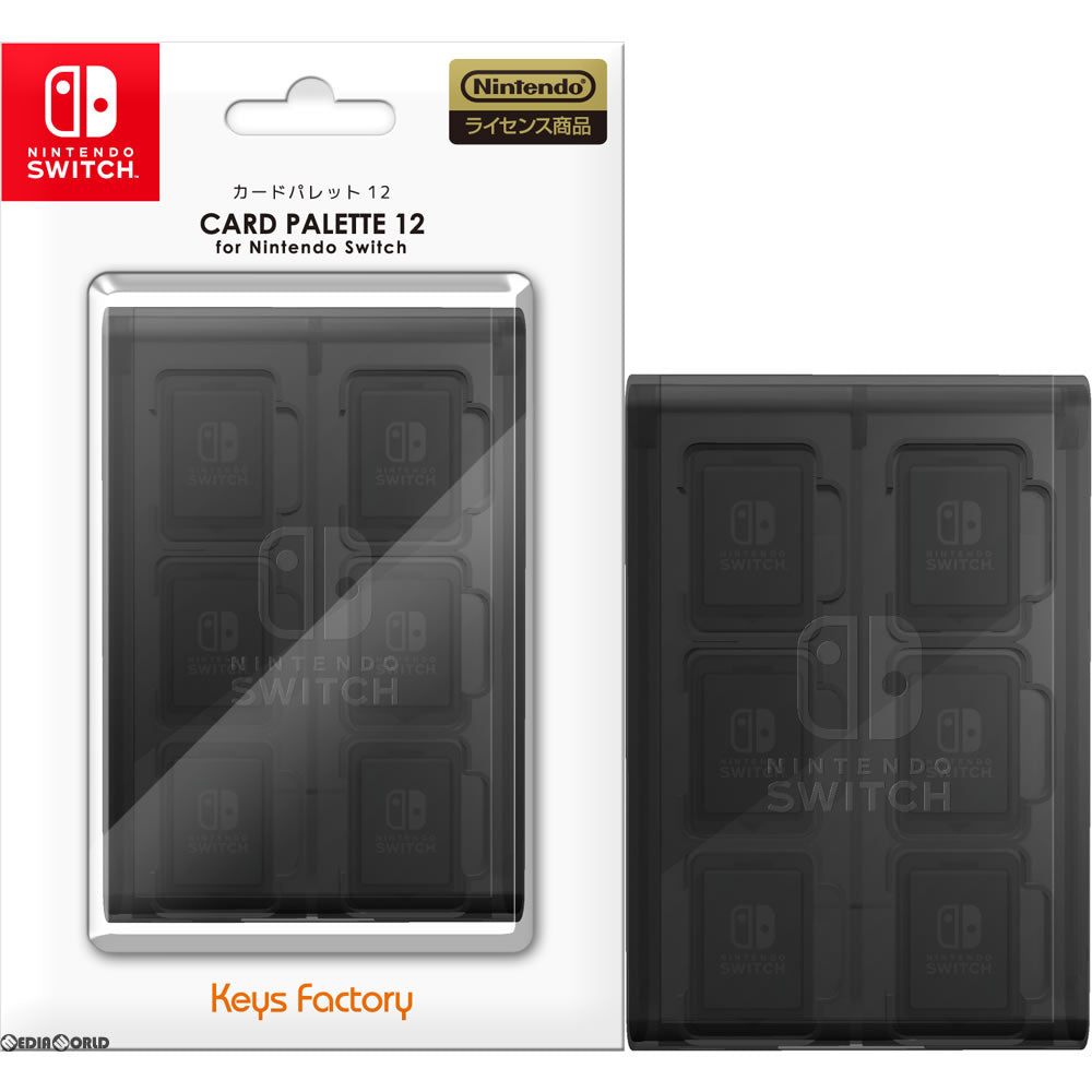 【新品即納】[ACC][Switch] カードパレット12 for Nintendo Switch(ニンテンドースイッチ) ブラック キーズファクトリー(NCT-001-1) (20170324)