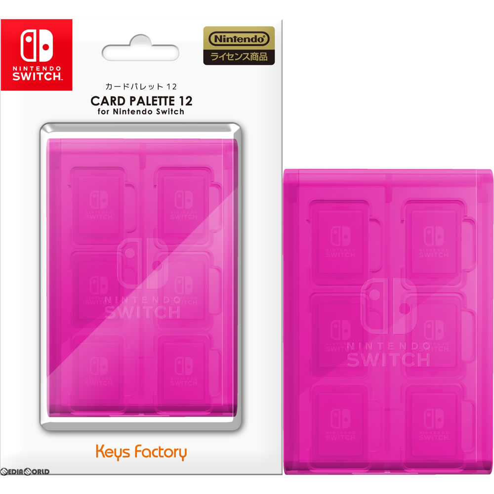 【新品即納】[ACC][Switch] カードパレット12 for Nintendo Switch(ニンテンドースイッチ) ピンク キーズファクトリー(NCT-001-2) (20170324)