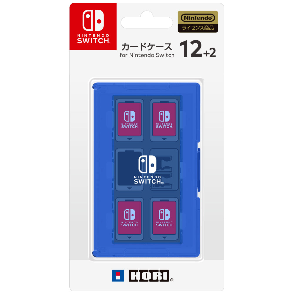 【新品即納】[ACC][Switch] カードケース12+2 for Nintendo Switch(ニンテンドースイッチ) ブルー HORI (NSW-022) (20170303)
