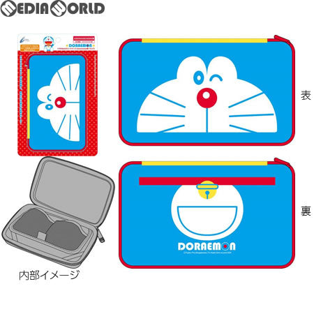 【新品即納】[ACC][Switch] ドラえもん ポーチ(Switch用) (スイッチ用) フェイス サイバーガジェット(CY-DRNSSHCS-BL) (20170609)