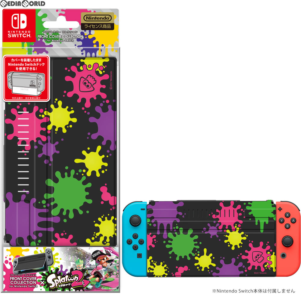 【新品即納】[ACC][Switch] FRONT COVER COLLECTION for Nintendo Switch Splatoon2 Type-A(スイッチ フロントカバー スプラトゥーン2) キーズファクトリー(CFC-001-1) (20170721)