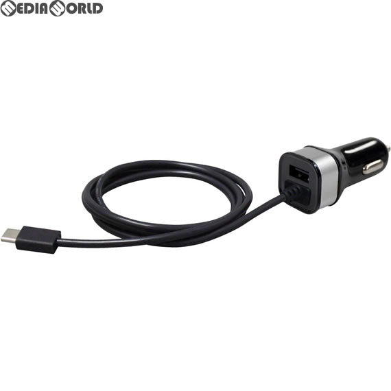 【新品即納】[ACC][Switch] CYBER・USBポート付き カーチャージャー(SWITCH用) (スイッチ用) サイバーガジェット(CY-NSCC-BK) (20170810)