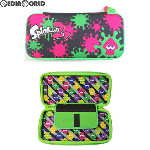 【新品】【お取り寄せ】[ACC][Switch] Splatoon2(スプラトゥーン2) ハードポーチ for Nintendo Switch(ニンテンドースイッチ) インク×イカ HORI(NSW-051) (20170721)