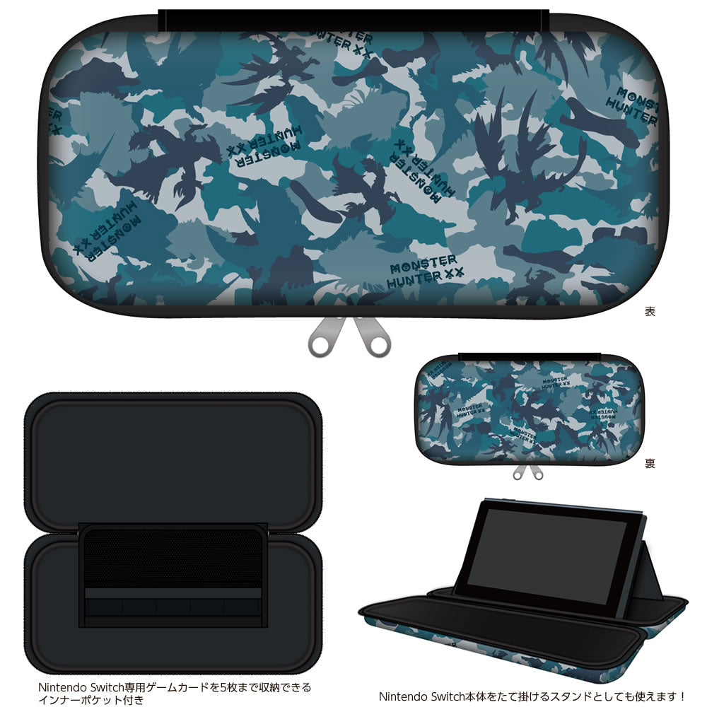 【新品即納】[ACC][Switch] モンスターハンターダブルクロス Nintendo Switch Ver. ポーチ for Nintendo Switch モンスターVer. カプコン(CSZ-3334MH2200) (20170825)