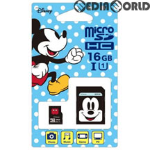 【新品即納】[ACC][Switch] ディズニーmicroSDカード アダプターセット 16GB ミッキー サイバーガジェット(EU-MSD16-MM) (20170909)