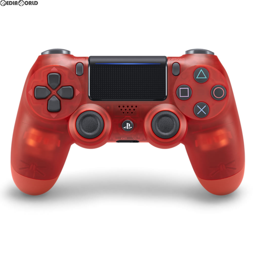 【新品即納】[ACC][PS4] ワイヤレスコントローラー デュアルショック4(DUALSHOCK4) レッド・クリスタル SIE(CUH-ZCT2J18) (20171103)