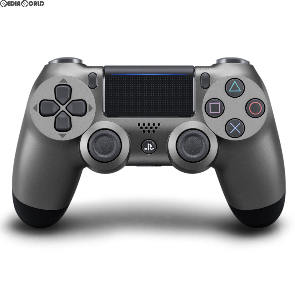【新品即納】[ACC][PS4] ワイヤレスコントローラー デュアルショック4(DUALSHOCK4) スチール・ブラック SIE(CUH-ZCT2J21) (20171103)
