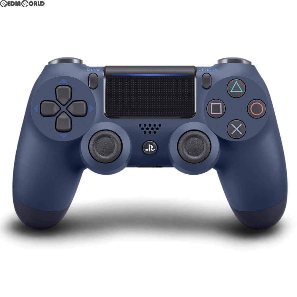 【新品即納】[ACC][PS4] ワイヤレスコントローラー デュアルショック4(DUALSHOCK4) ミッドナイト・ブルー SIE(CUH-ZCT2J22) (20171103)
