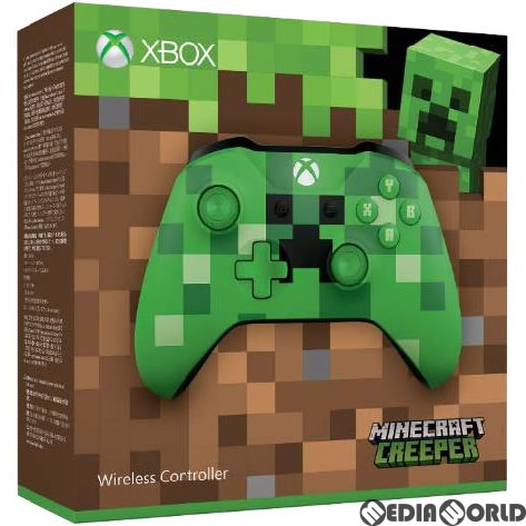 【新品即納】[ACC][XboxOne] Xbox ワイヤレス コントローラー(Minecraft Creeper) (マインクラフト クリーパー) 日本マイクロソフト(WL3-00058) (20171005)